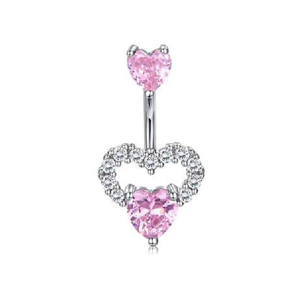Belly Ring - Heart Triple-hotRAGS.com