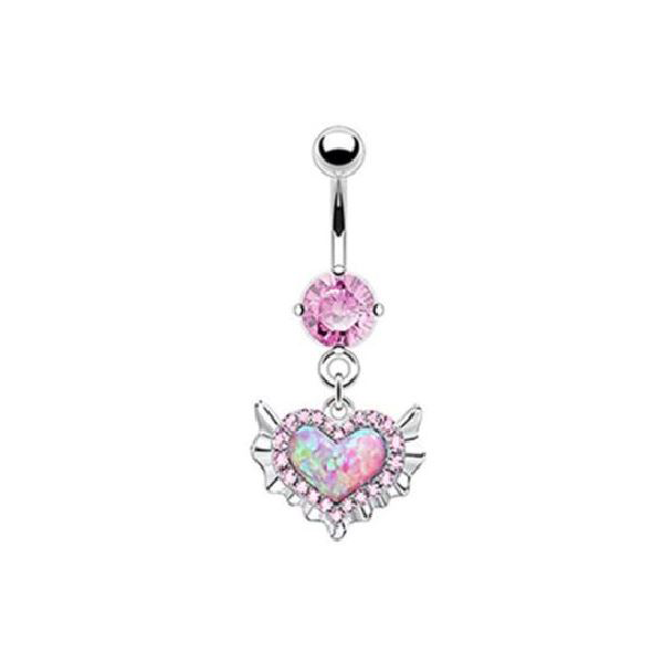 Belly Ring -Heart Wing-hotRAGS.com