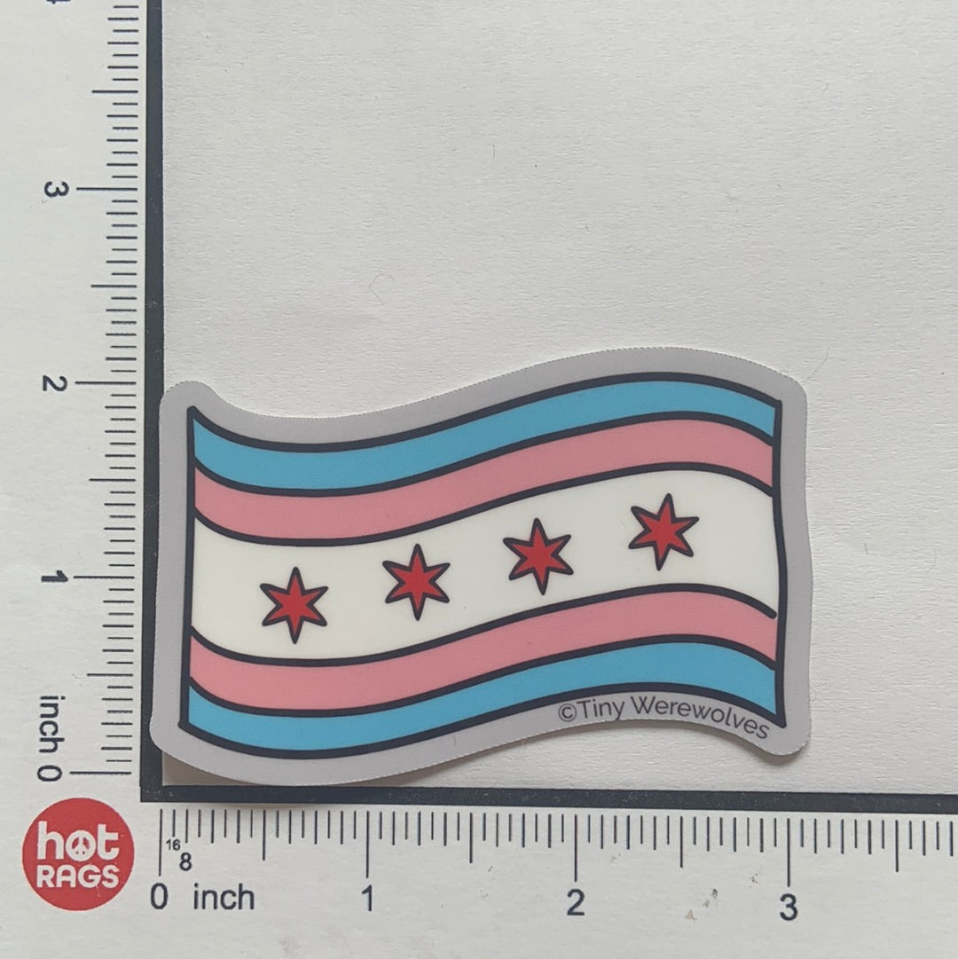 Sticker - Chicago Transgender 3-hotRAGS.com