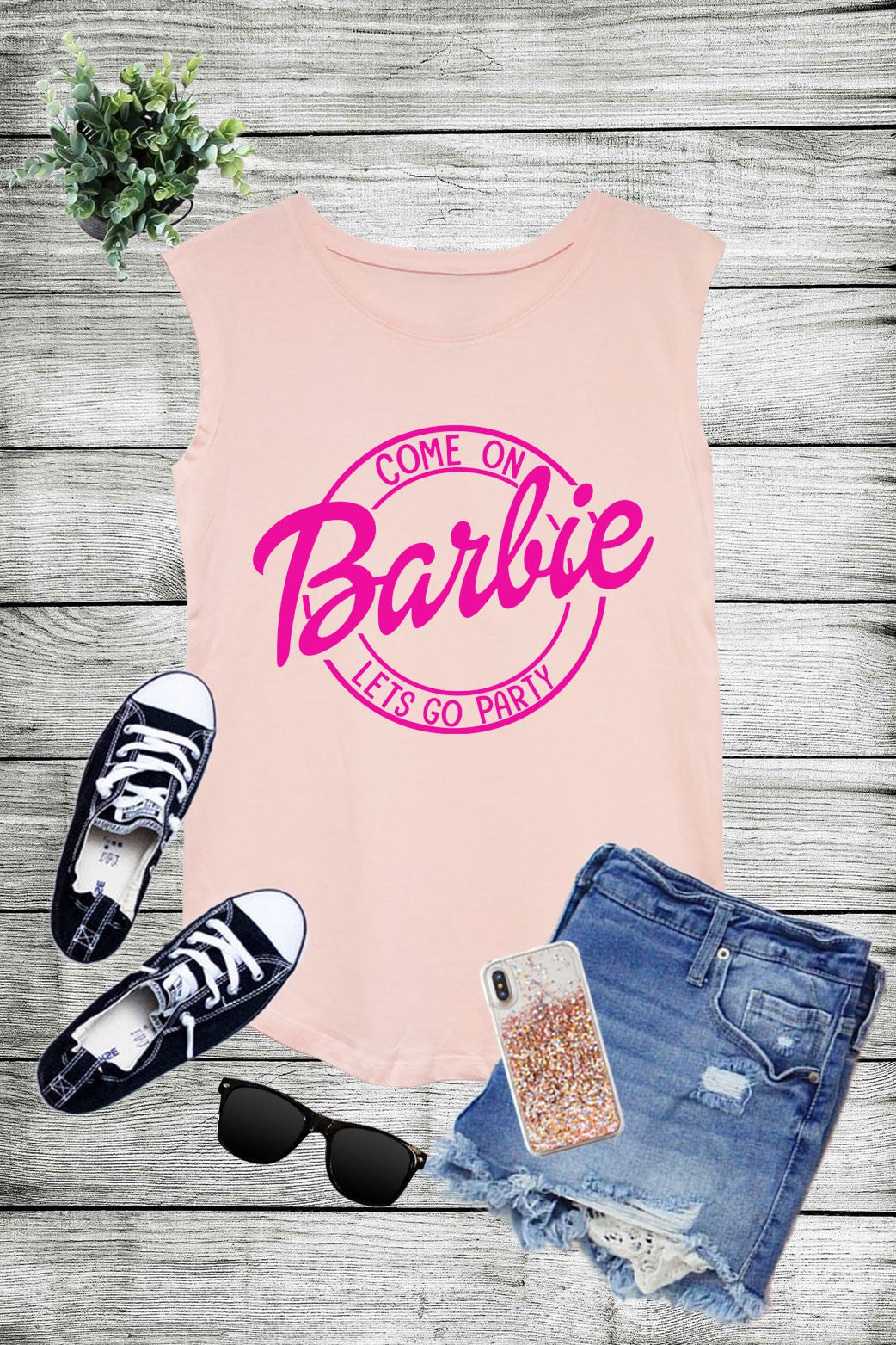 Jr Tank Top - Come On Barbie-hotRAGS.com