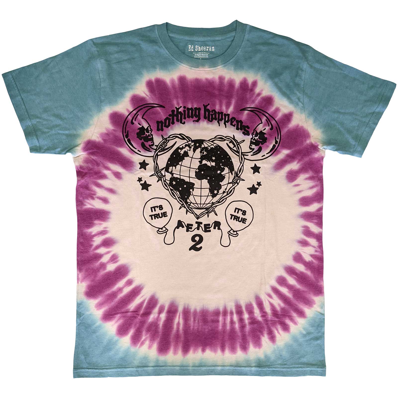 T SHIRT - Ed Sheeran - Nothing Happens After 2-TIE DYE-hotRAGS.com