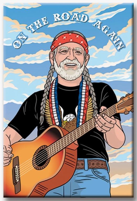 Magnet - Willie Nelson On The Road Again-hotRAGS.com