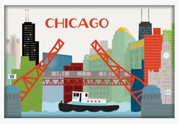 Magnet - Chicago Skyline-hotRAGS.com