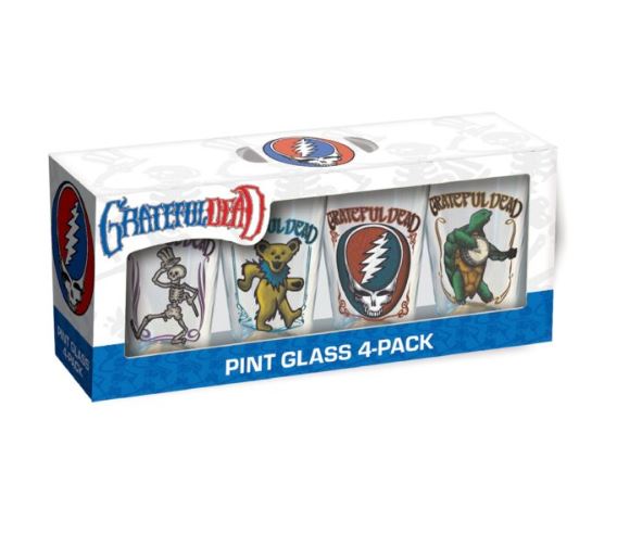 Glass Set - Grateful Dead 4pk-hotRAGS.com