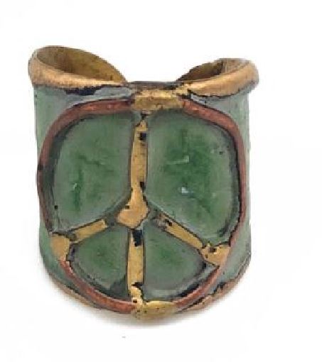 Ring - Copper Peace Ring-hotRAGS.com