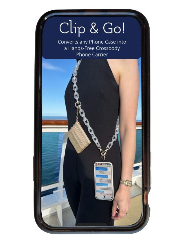 Lanyard -Phone Holder Chain -Pink-hotRAGS.com
