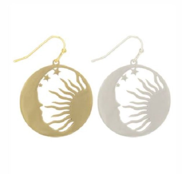 Earrings -Sun, Moon-hotRAGS.com