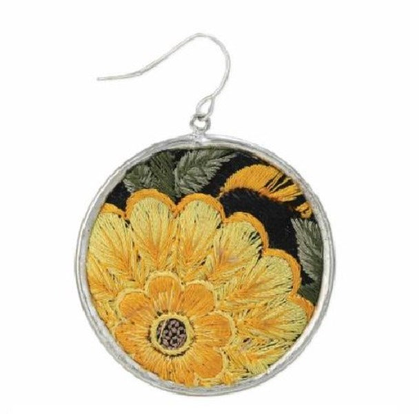Earrings Flower Embroidered-hotRAGS.com