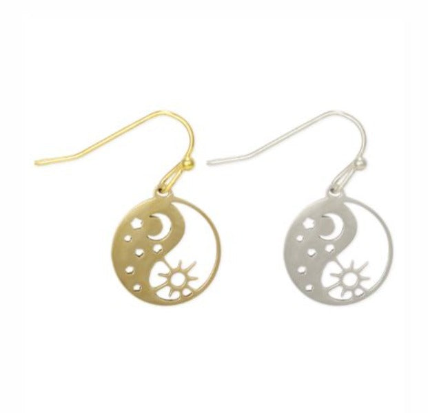 Earrings - Yin Yang Moon-hotRAGS.com