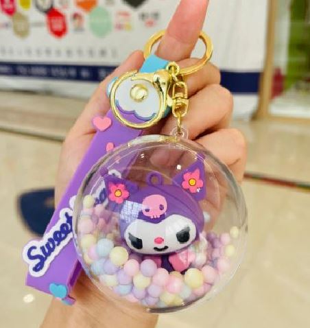 Keychain - Kuromi Confetti Ball-hotRAGS.com