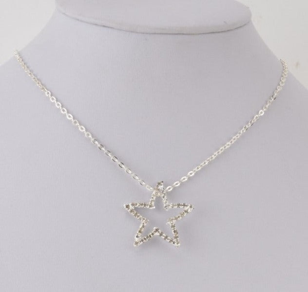 Necklace - Rhinestone Star - Large-hotRAGS.com