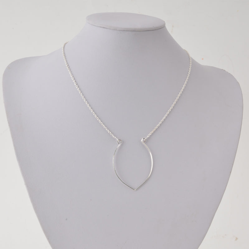 Necklace - Silver Horsehoe Shape - hotRAGS.com