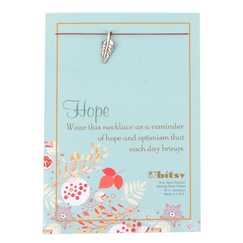 Necklace - Bitsy - Hope Carded-hotRAGS.com