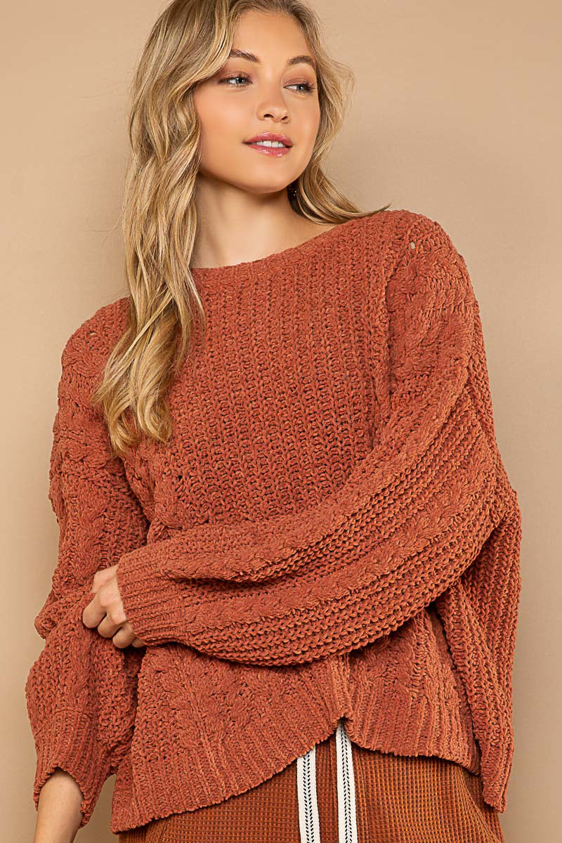 Sweater - Crop - Pumpkin-hotRAGS.com