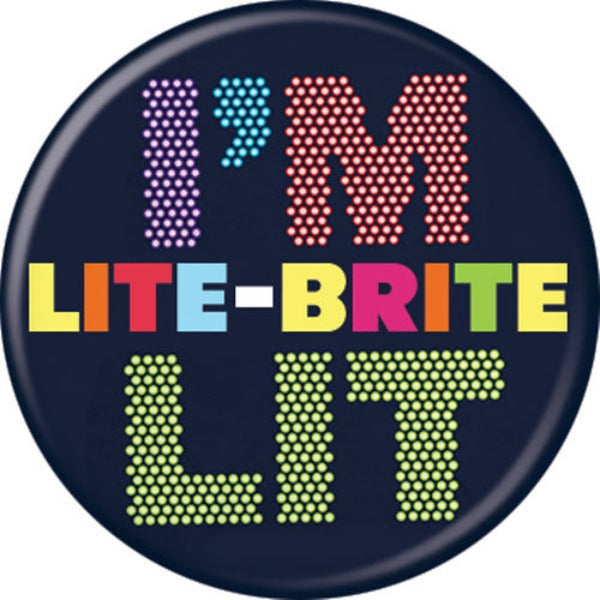 Button - Lite Brite - I'm Lit-hotRAGS.com