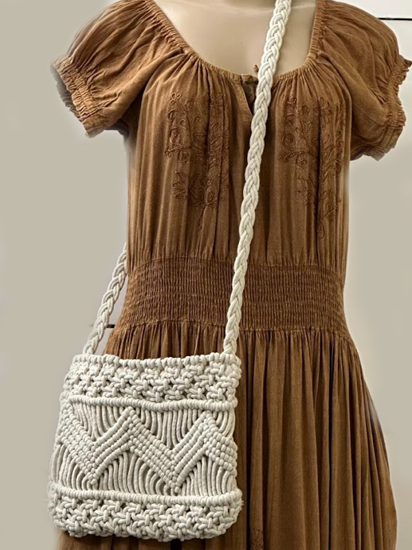 Bag - Shoulder Bag - Crochet - Zigzag-hotRAGS.com