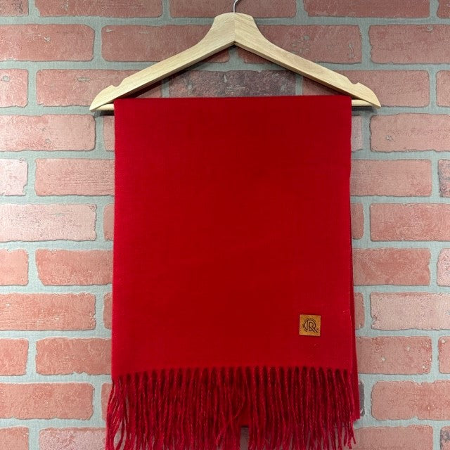 Scarf - Wool - Solid Red-hotRAGS.com