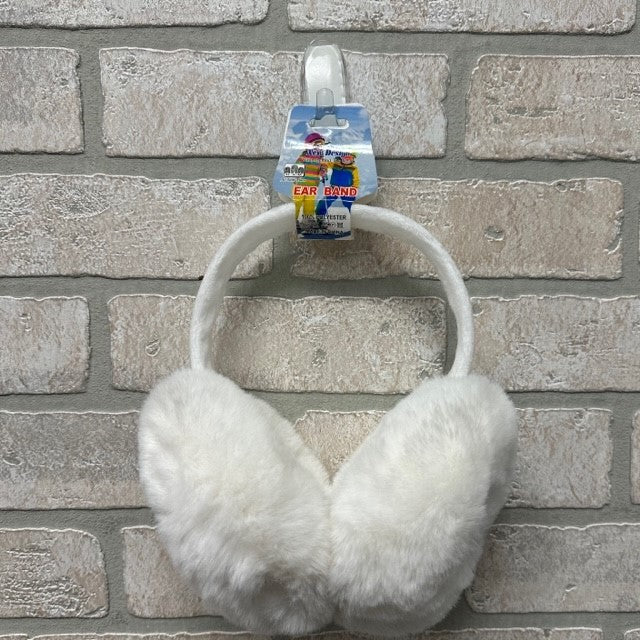 Earmuffs - Faux Fur - White-hotRAGS.com