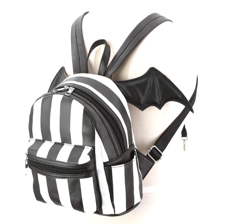 Backpack - Bat Wing Stripe - Mini Backpack-hotRAGS.com