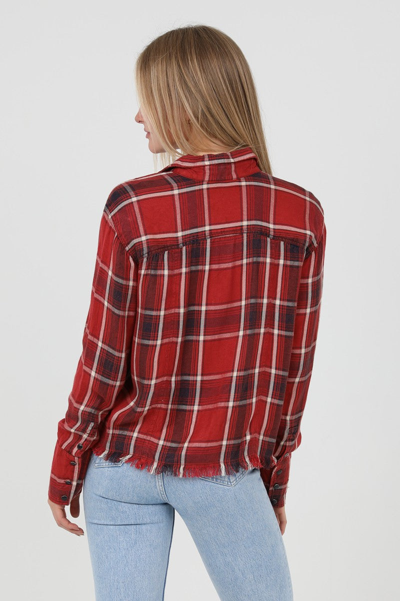 Jr Flannel - With Frayed Hem - Red-hotRAGS.com