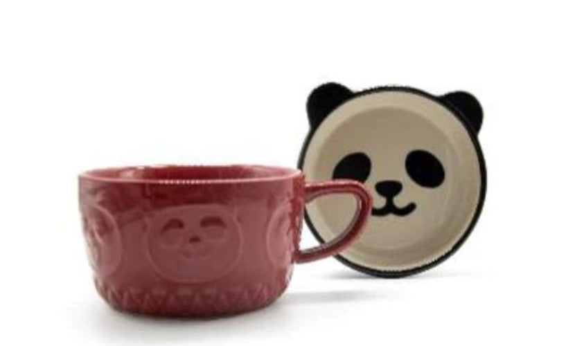 Mug - Panda W/tea Bag Holder Lid-hotRAGS.com