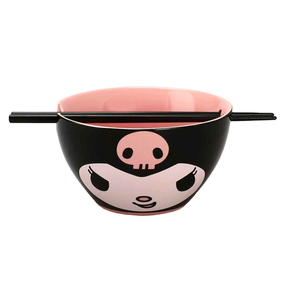 Ramen Bowl - Kuromi With Chopsticks-hotRAGS.com