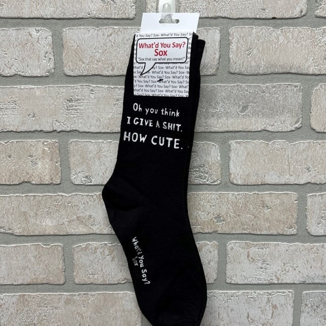 Socks - Oh You Think I Give Shit-hotRAGS.com