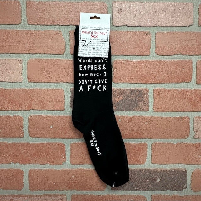 Socks - Words Can't Express How Much I Don't Give A FUCK-hotRAGS.com