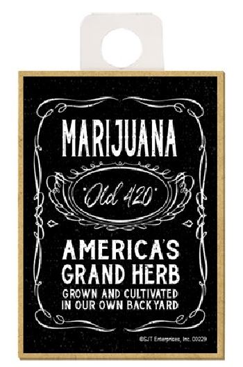 Magnet - Marijuana Old 420-hotRAGS.com
