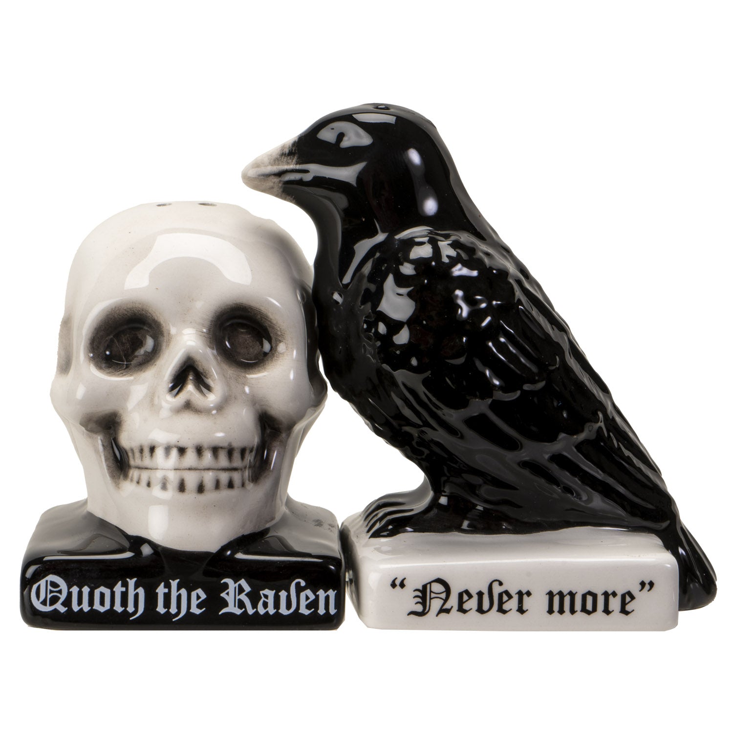 Salt And Pepper Shaker - Skull And Raven-hotRAGS.com