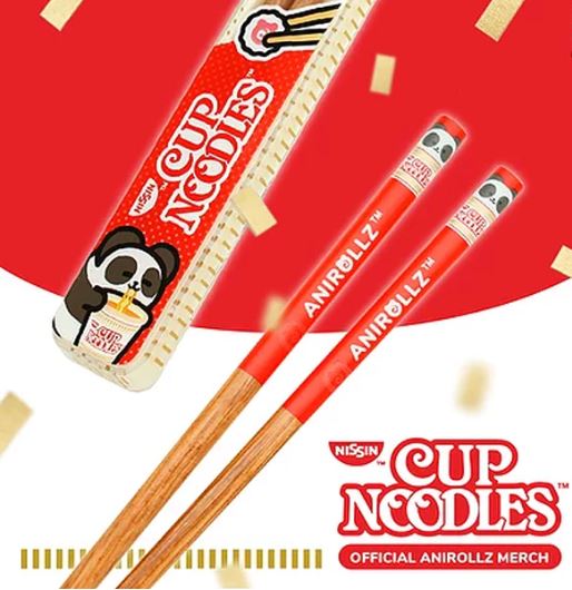 CHOPSTICKS - Anirollz x Cup Noodles | Chopsticks with Case-hotRAGS.com