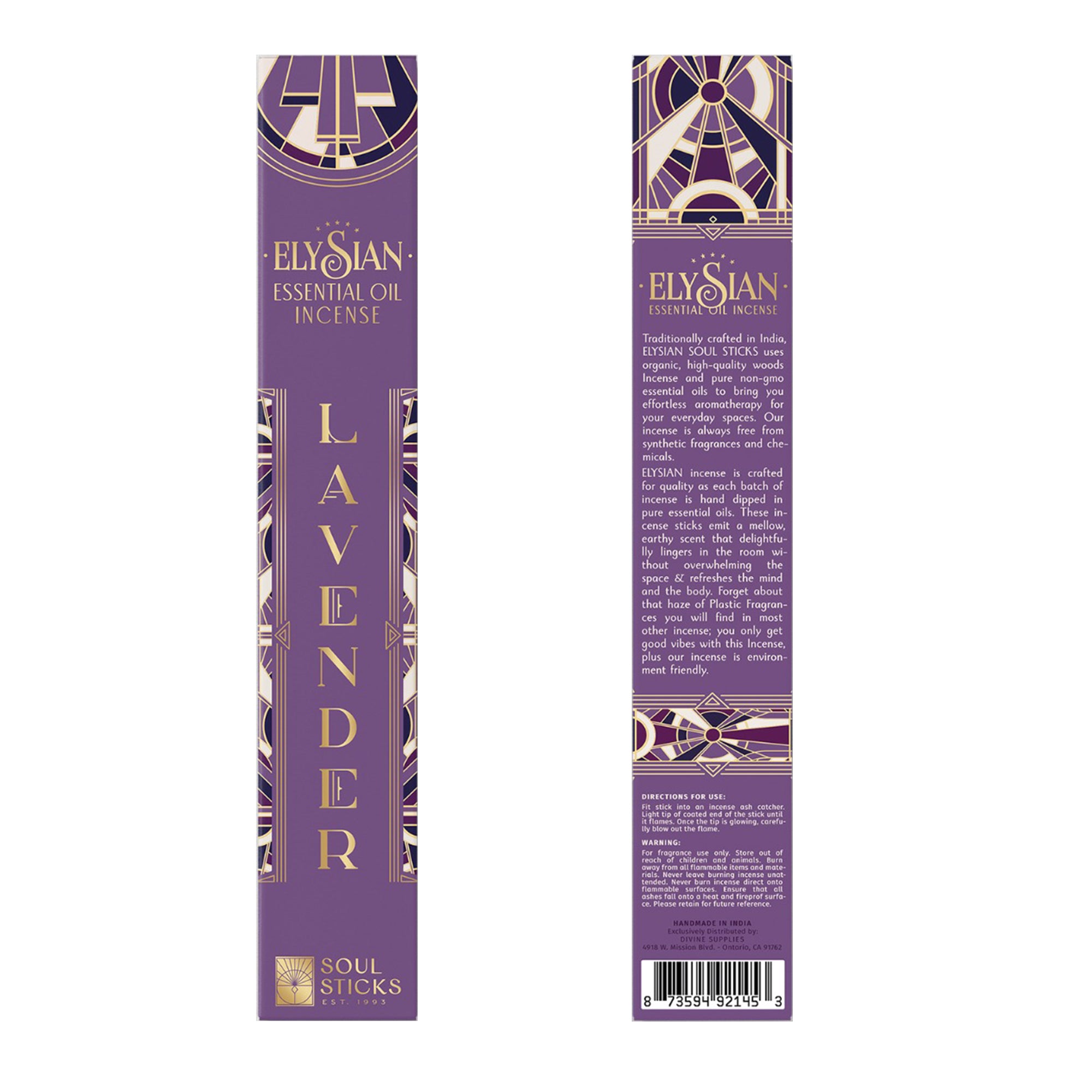 Incense - Lavender Essential Oil Incense Sticks-hotRAGS.com