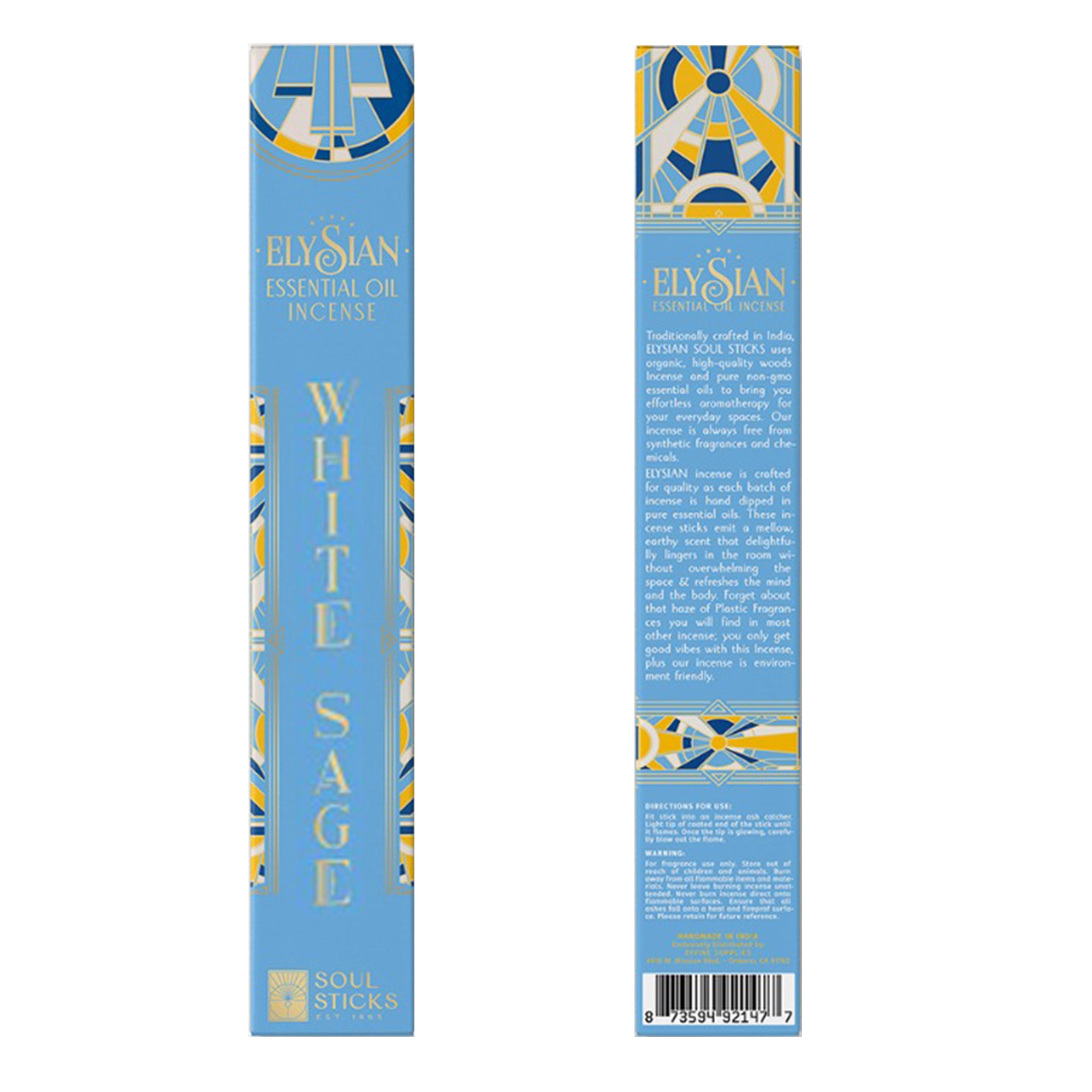 Incense - White Sage Essential Oil Incense Sticks-hotRAGS.com