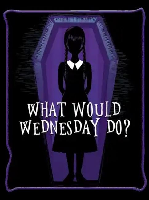Blanket - What Would Wednesday Do? - 46x60 Throw-hotRAGS.com