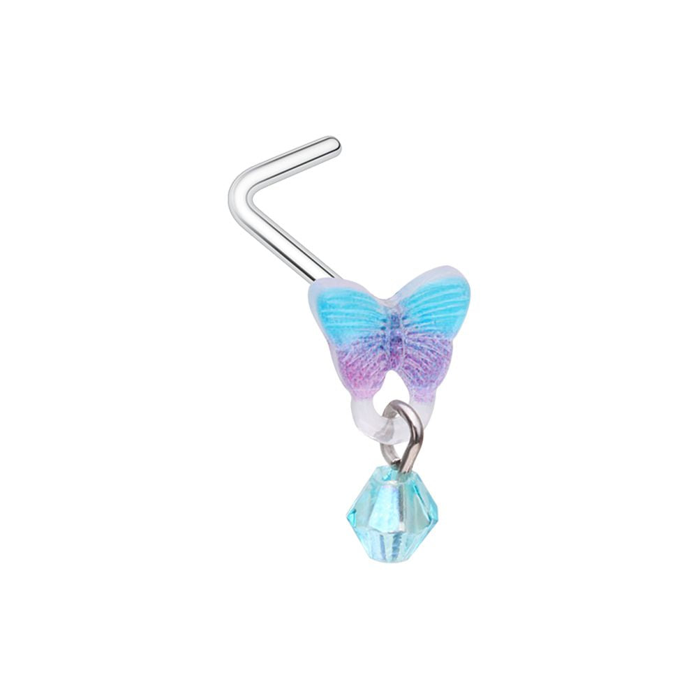 Nose - L Shape - Kawaii Butterfly-hotRAGS.com