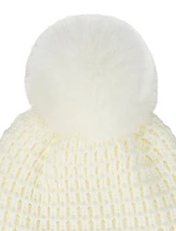 Hat - Winter Waffle Knit - Ivory-hotRAGS.com