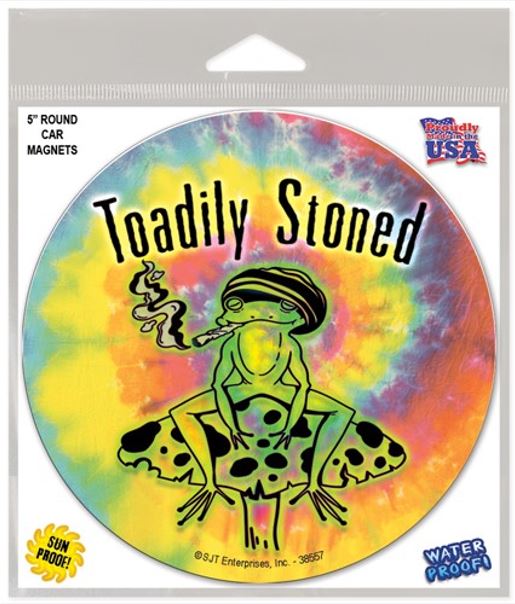 Car Magnet - Toadily Stoned - 5 In-hotRAGS.com