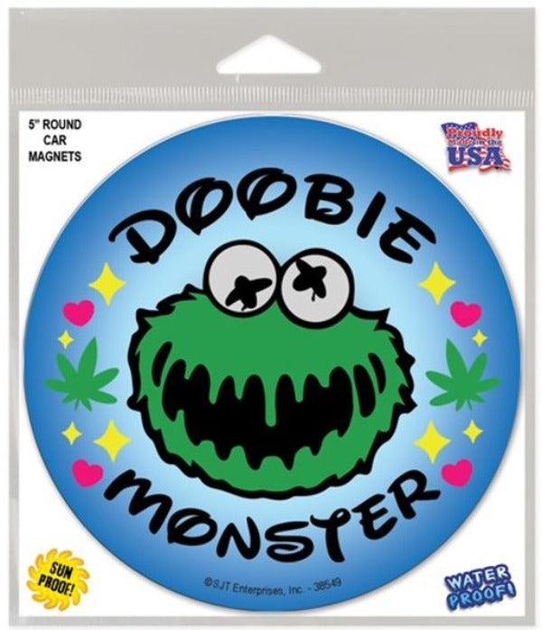 Car Magnet - Doobie Monster - 5in-hotRAGS.com