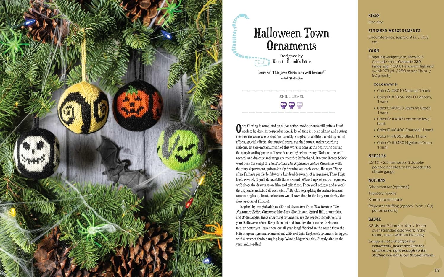 Book - The Nightmare Before Christmas - The Official Knitting Guide to Halloween Town and Christmas Town-hotRAGS.com