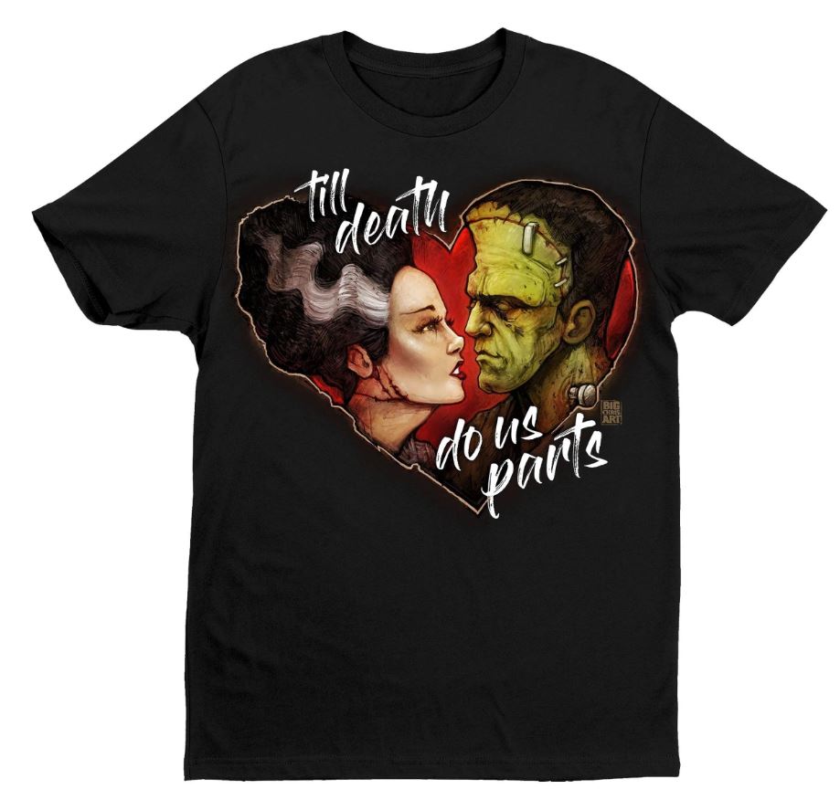 T Shirt - Horror Frank And Bride-hotRAGS.com