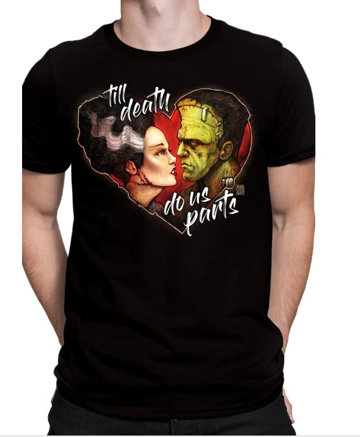 T Shirt - Horror Frank And Bride-hotRAGS.com