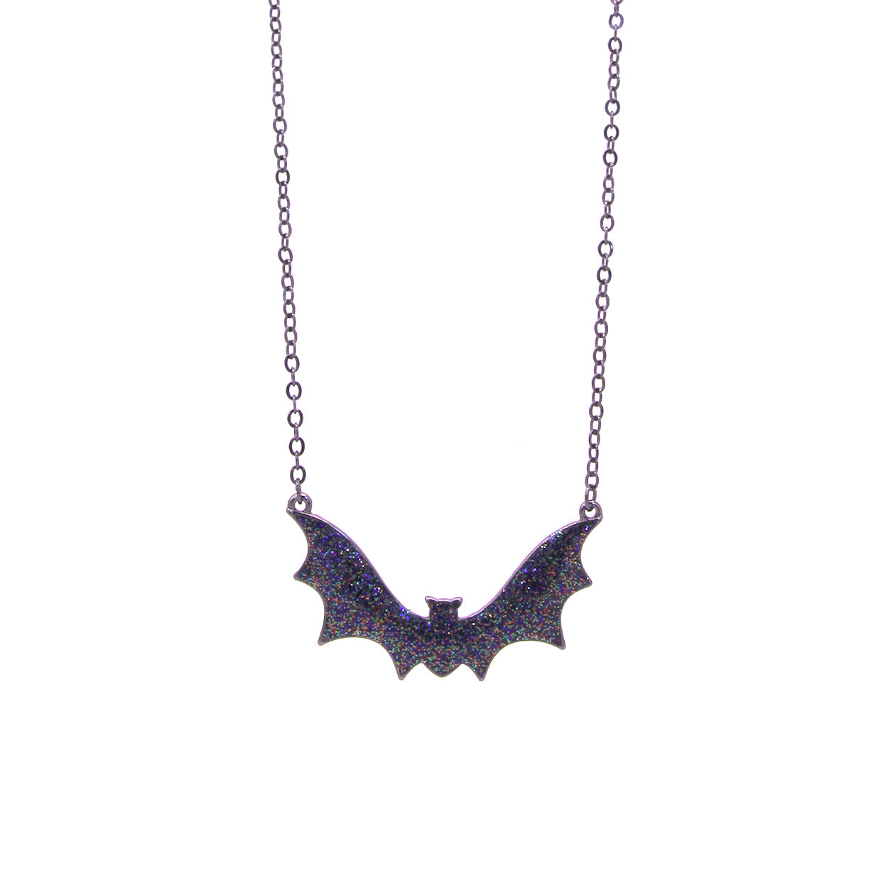 Necklace - Bat Glitter-hotRAGS.com