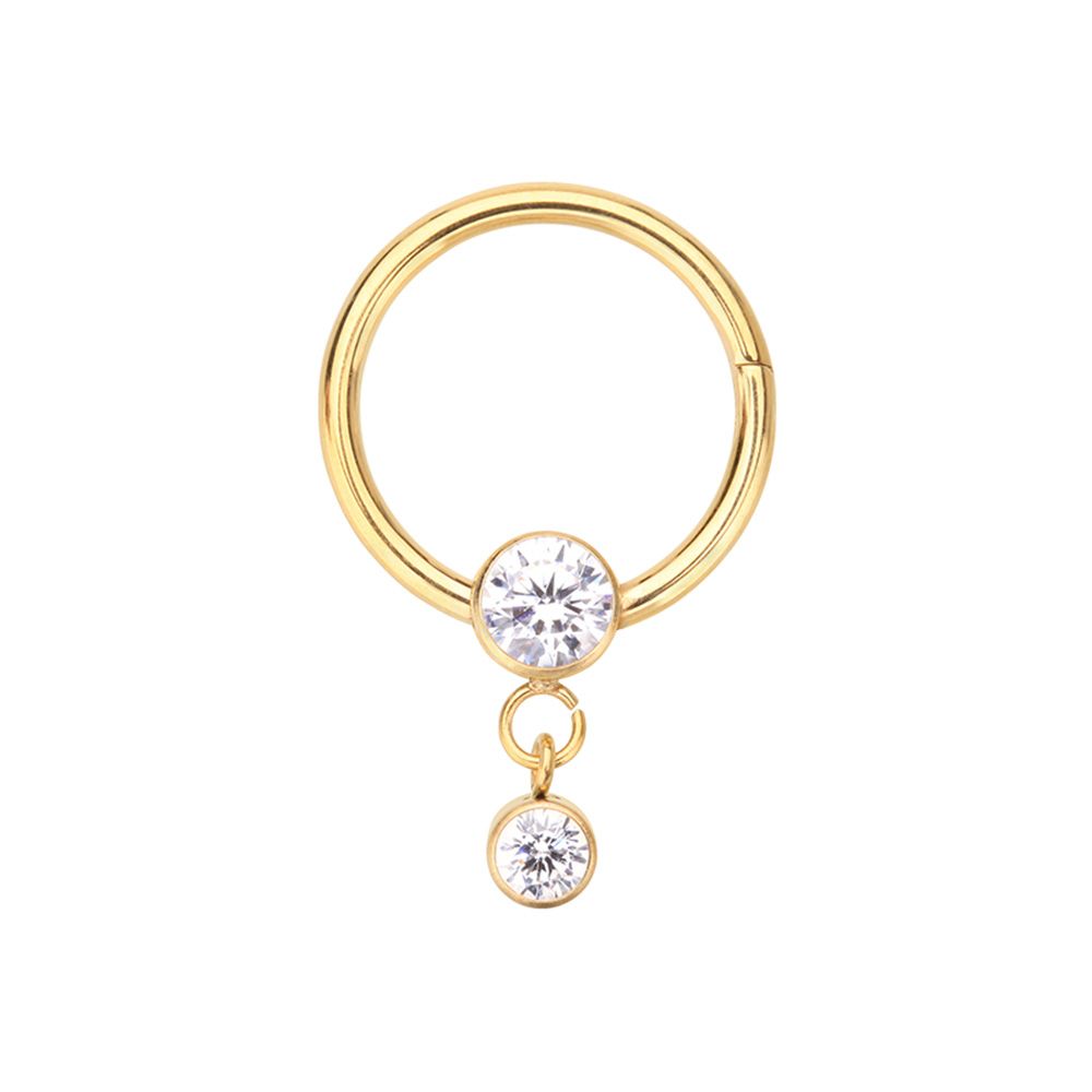 Hinged Clicker - Dainty 16g - Gold-hotRAGS.com