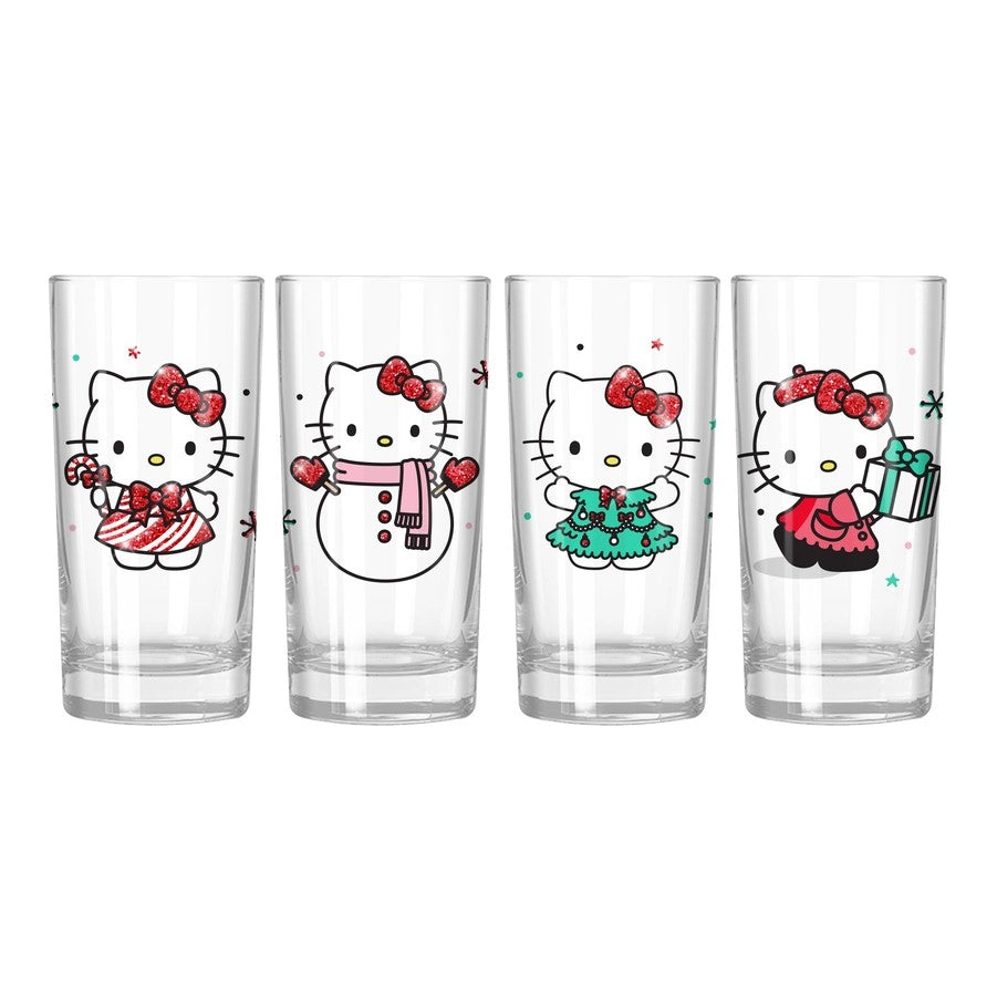 Glass Set - Hello Kitty - 4pc 10oz-hotRAGS.com
