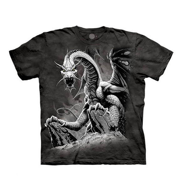 T Shirt - Black Dragon Fantasy-hotRAGS.com