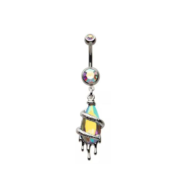 Belly Ring - Crystal Wrap-hotRAGS.com