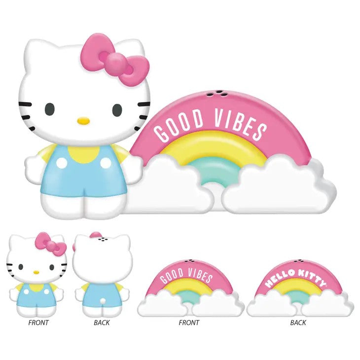 Salt And Pepper Shaker - Hello Kitty Good Vibes Ceramic Salt & Pepper Shaker Set-hotRAGS.com