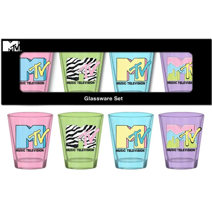 Glass Set - Mini MTV - 4pc 1.5oz-hotRAGS.com