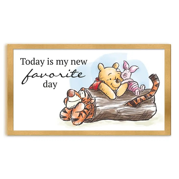 Wall Art - Winnie the Pooh Favorite Day - Gel Coat 10"x18" Framed-hotRAGS.com