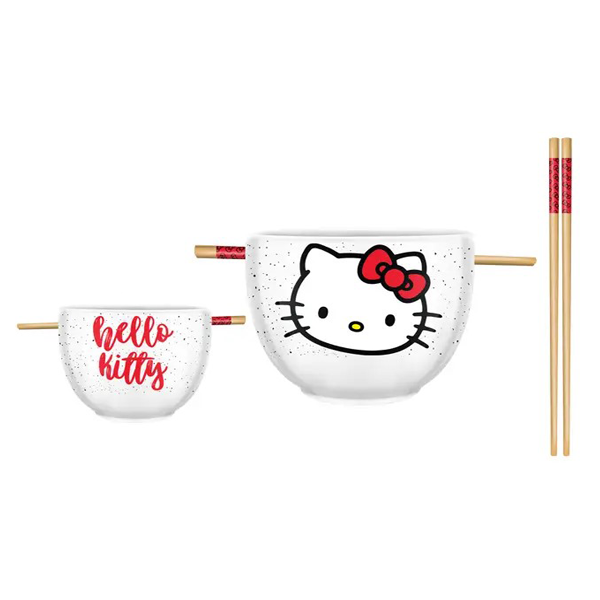 Ramen Bowl - Hello Kitty With A Red Bow-hotRAGS.com